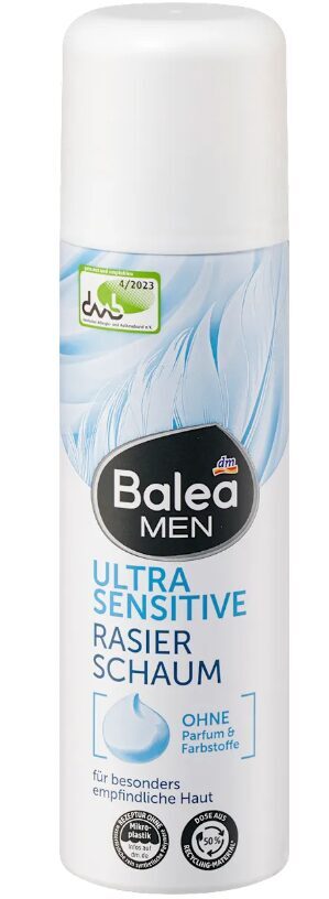 Balea Men Ultra Sensitive skūšanās putas, 300 ml